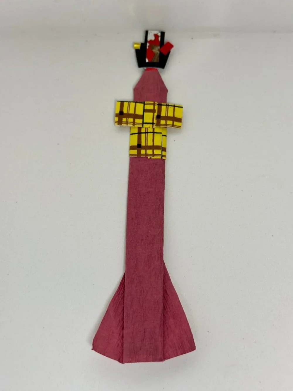 Japanese Chiyogami Origami Town Girl Bookmark – Traditional Paper Art